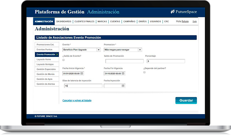 Plataforma FS Loyalty - Plataforma de gestión de puntos