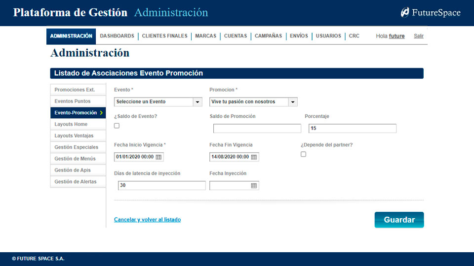 FS Loyalty - Plataforma de gestión de administración